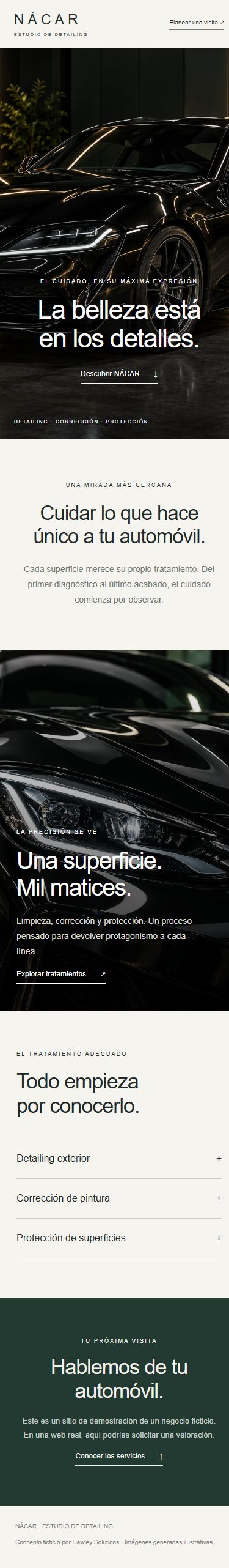 Diseño aprobado de NÁCAR en celular